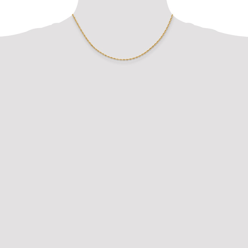 Gold (14K & 10K) Diamond-Cut Quadruple Rope Chain — 1.85 mm