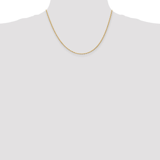 Gold (14K & 10K) Diamond-Cut Quadruple Rope Chain — 1.85 mm