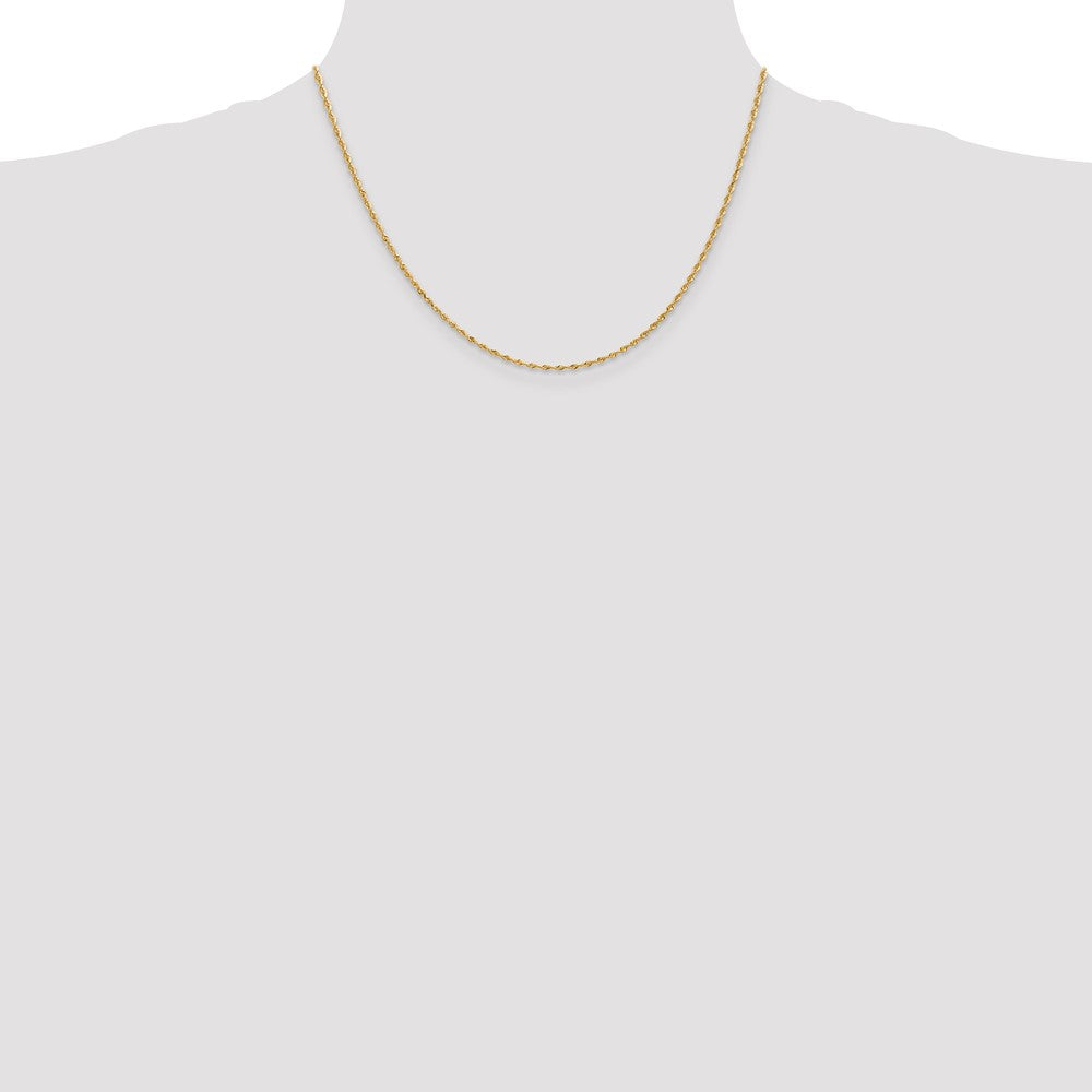 Gold (14K & 10K) Diamond-Cut Quadruple Rope Chain — 1.85 mm