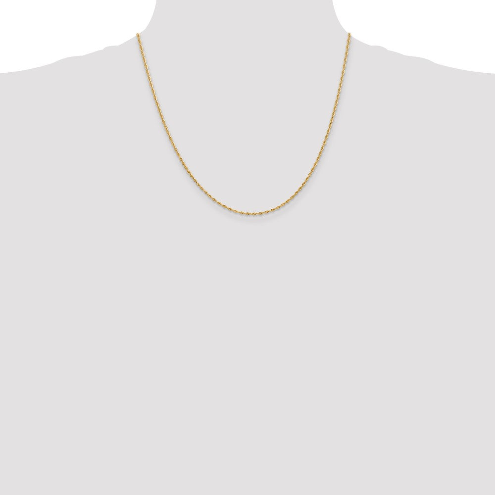 Gold (14K & 10K) Diamond-Cut Quadruple Rope Chain — 1.85 mm