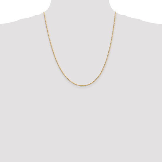 Gold (14K & 10K) Diamond-Cut Quadruple Rope Chain — 1.85 mm