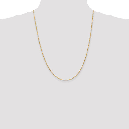 Gold (14K & 10K) Diamond-Cut Quadruple Rope Chain — 1.85 mm