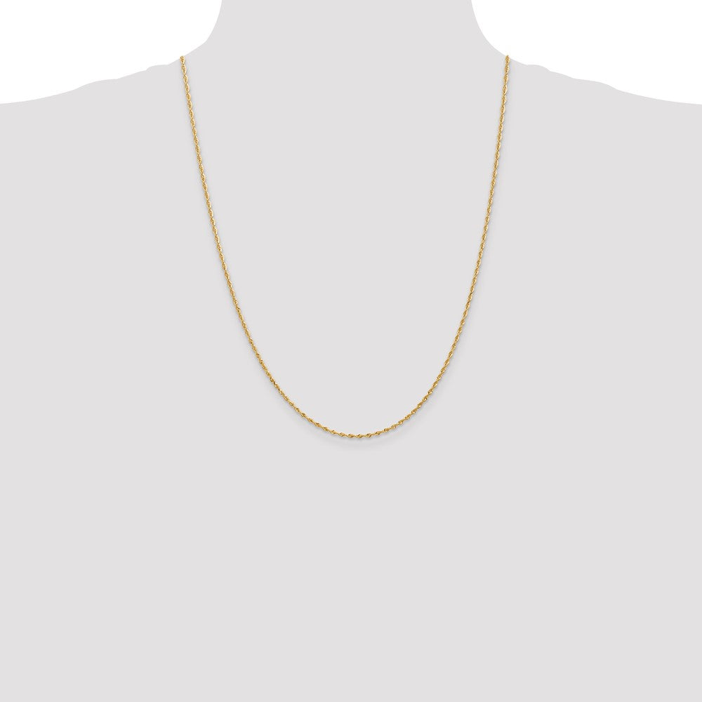 Gold (14K & 10K) Diamond-Cut Quadruple Rope Chain — 1.85 mm