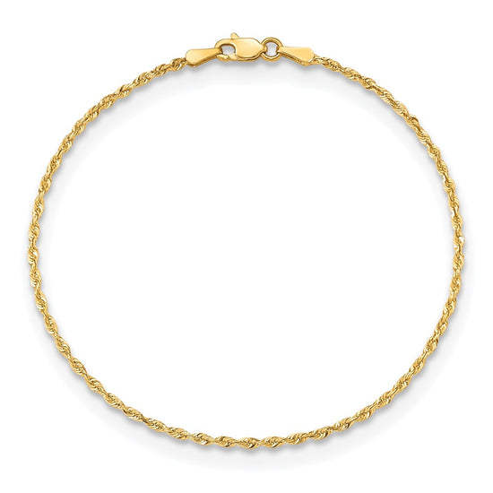 Gold (14K & 10K) Diamond-Cut Quadruple Rope Chain — 1.85 mm