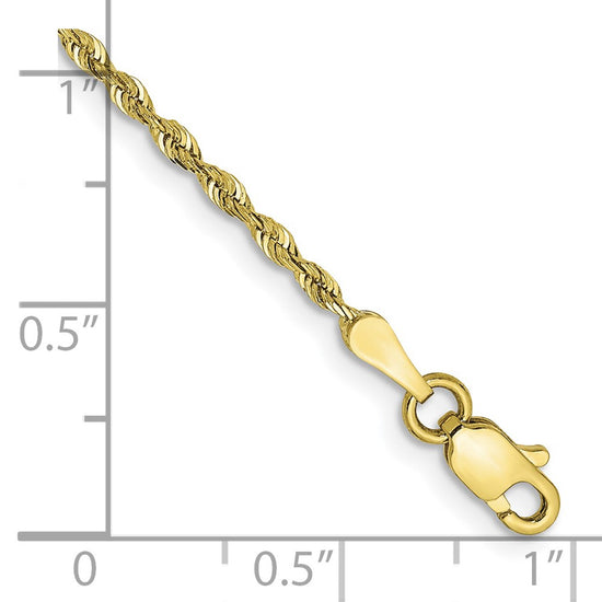 Gold (14K & 10K) Diamond-Cut Quadruple Rope Chain — 1.85 mm