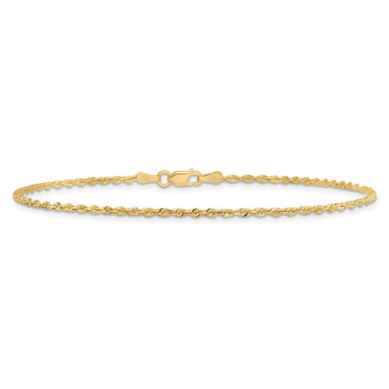 Gold (14K & 10K) Diamond-Cut Quadruple Rope Chain — 1.85 mm