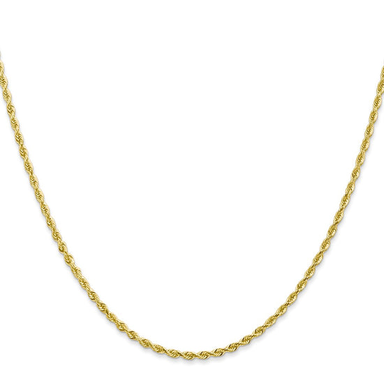 Gold (14K & 10K) Diamond-Cut Quadruple Rope Chain — 2 mm