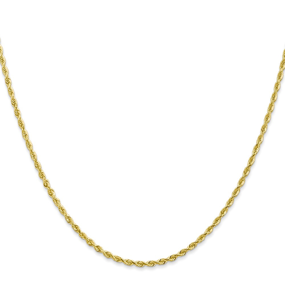 Gold (14K & 10K) Diamond-Cut Quadruple Rope Chain — 2 mm