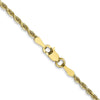 Gold (14K & 10K) Diamond-Cut Quadruple Rope Chain — 2 mm