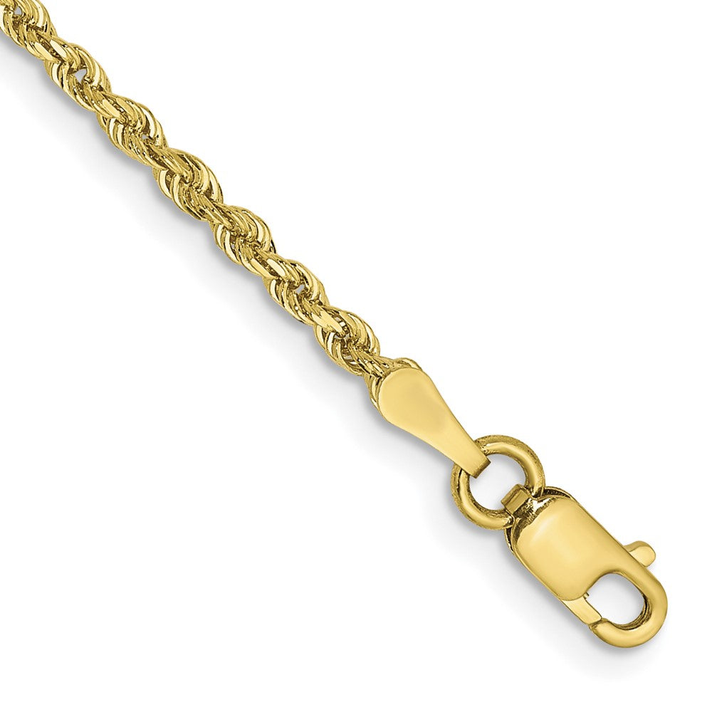 Gold (14K & 10K) Diamond-Cut Quadruple Rope Chain — 2 mm