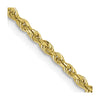 Gold (14K & 10K) Diamond-Cut Quadruple Rope Chain — 2 mm