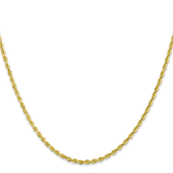 Gold (14K & 10K) Diamond-Cut Quadruple Rope Chain — 2.25 mm