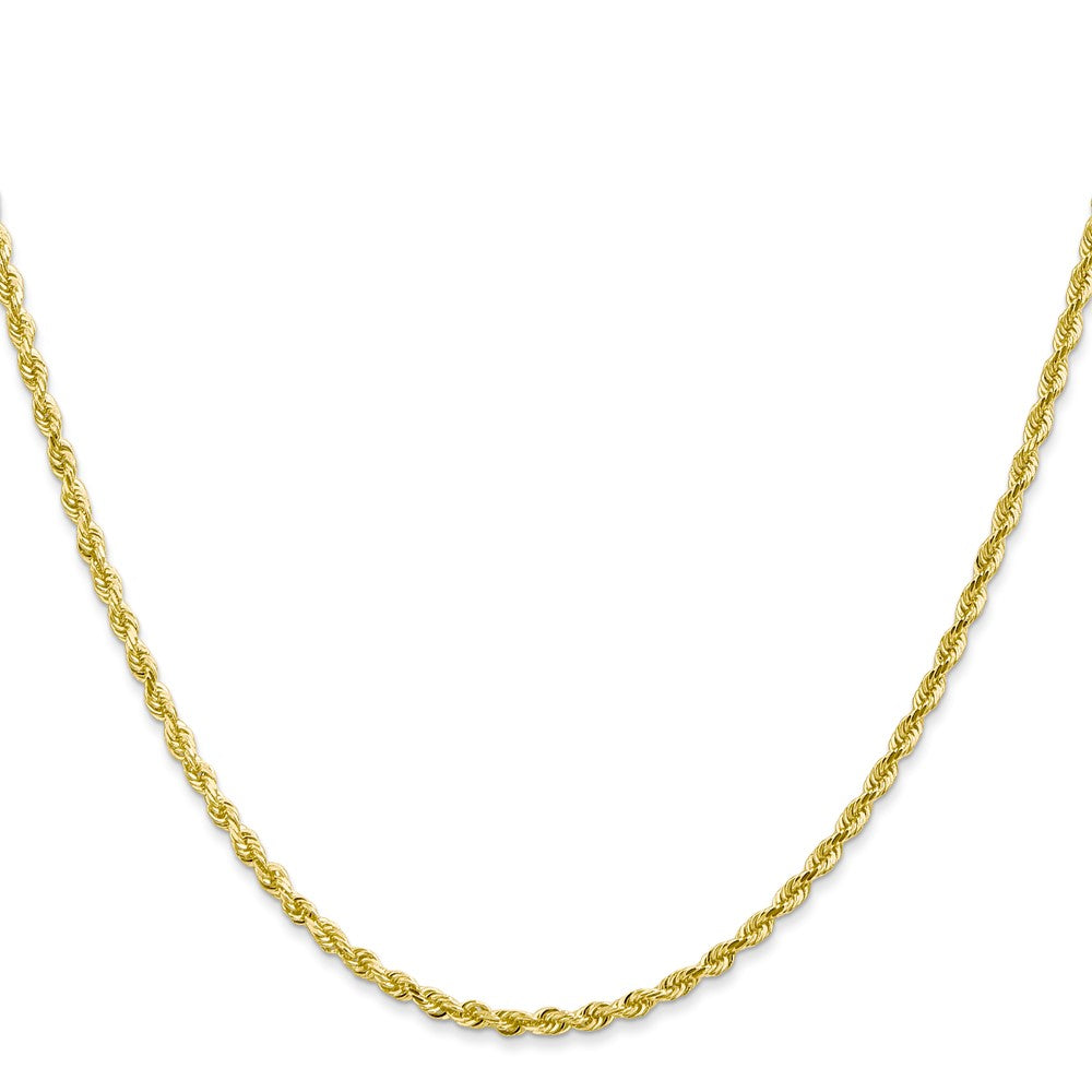 Gold (14K & 10K) Diamond-Cut Quadruple Rope Chain — 2.25 mm
