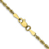 Gold (14K & 10K) Diamond-Cut Quadruple Rope Chain — 2.25 mm