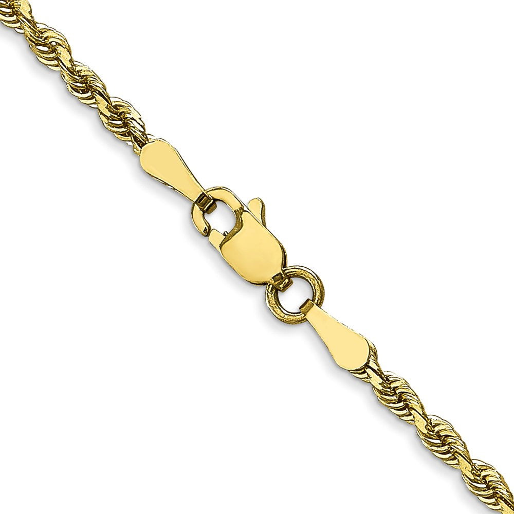 Gold (14K & 10K) Diamond-Cut Quadruple Rope Chain — 2.25 mm