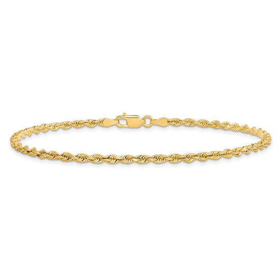 Gold (14K & 10K) Diamond-Cut Quadruple Rope Chain — 2.75 mm