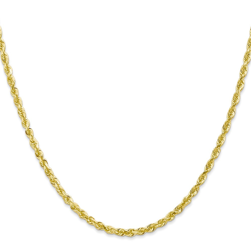 Gold (14K & 10K) Diamond-Cut Quadruple Rope Chain — 3 mm