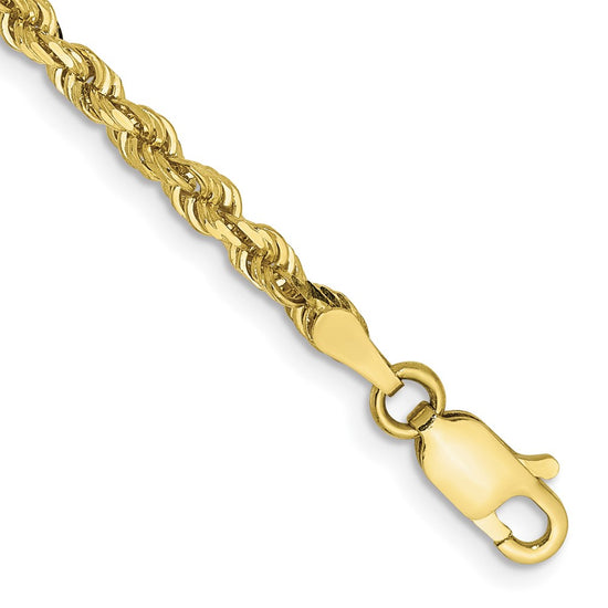 Gold (14K & 10K) Diamond-Cut Quadruple Rope Chain — 3 mm