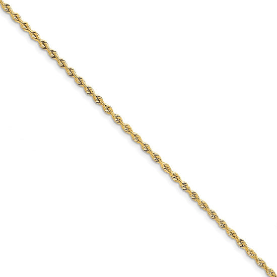 Gold (14K & 10K) Diamond-Cut Quadruple Rope Chain — 3 mm