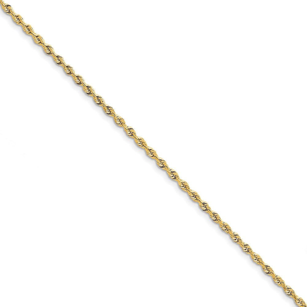 Gold (14K & 10K) Diamond-Cut Quadruple Rope Chain — 3 mm