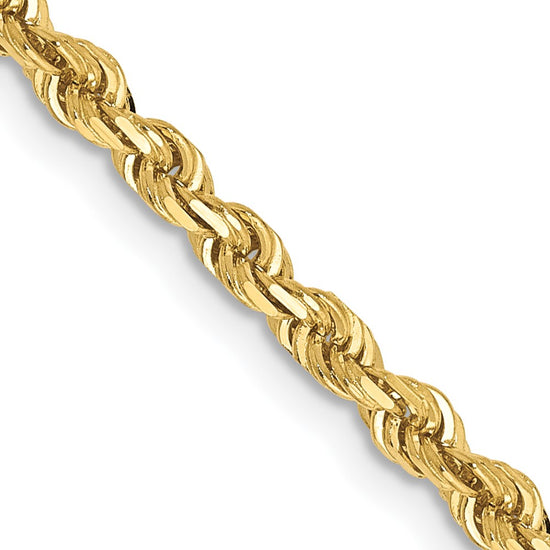 Gold (14K & 10K) Diamond-Cut Quadruple Rope Chain