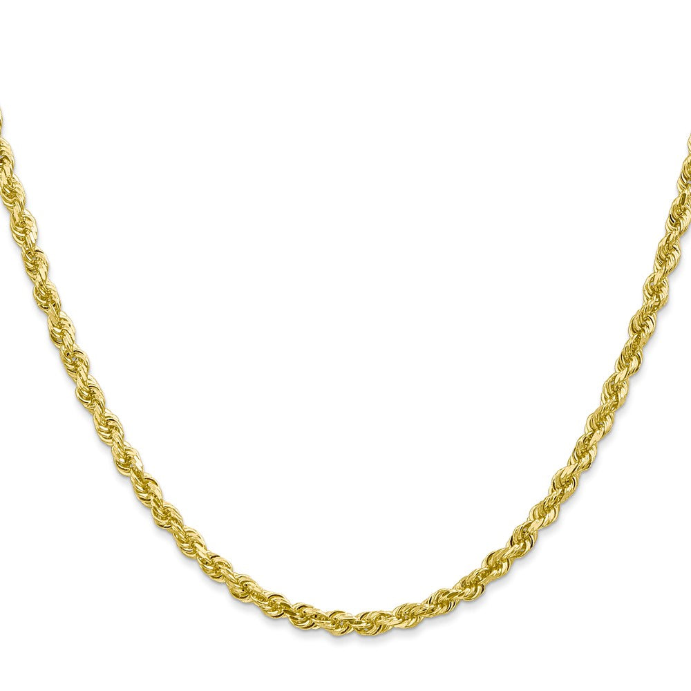 Gold (14K & 10K) Diamond-Cut Quadruple Rope Chain — 3.35 mm