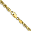 Gold (14K & 10K) Diamond-Cut Quadruple Rope Chain — 4 mm