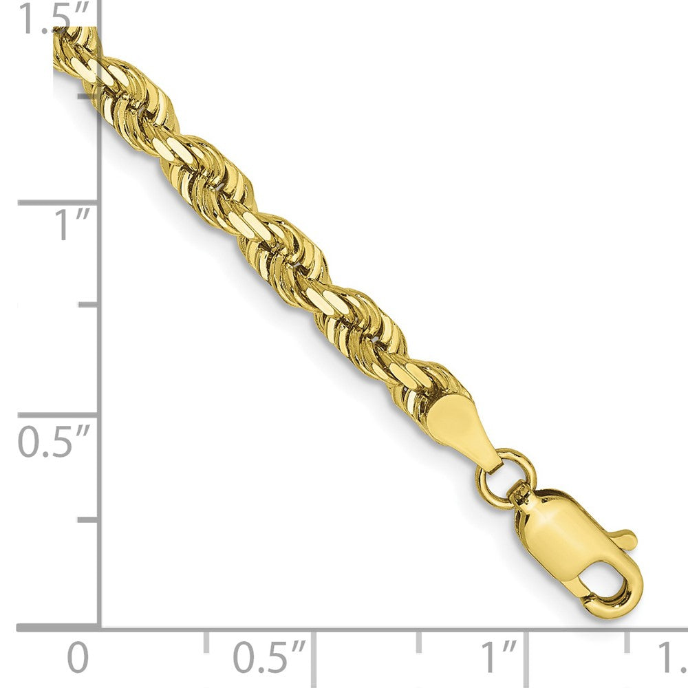 Gold (14K & 10K) Diamond-Cut Quadruple Rope Chain — 4 mm