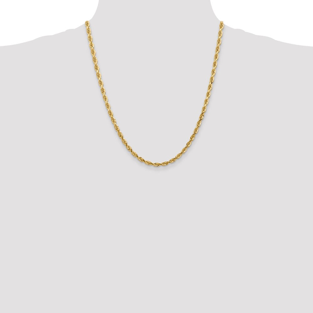 Gold (14K & 10K) Diamond-Cut Quadruple Rope Chain — 4.5 mm