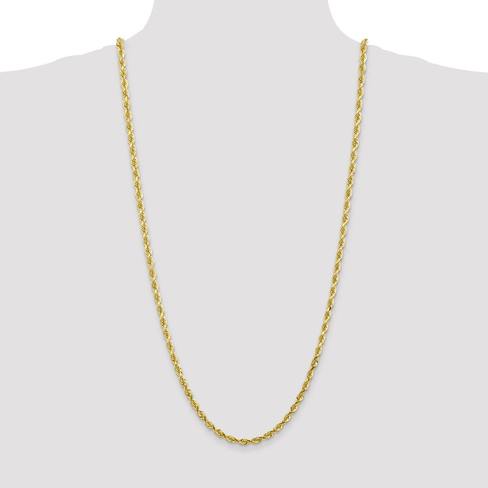 Gold (14K & 10K) Diamond-Cut Quadruple Rope Chain — 4.5 mm