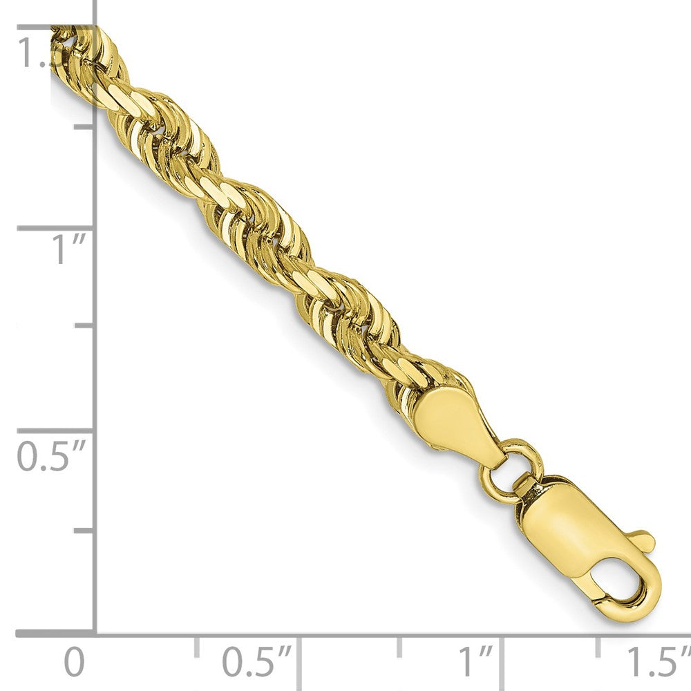 Gold (14K & 10K) Diamond-Cut Quadruple Rope Chain — 4.5 mm