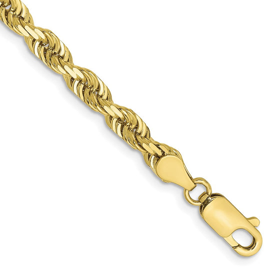 Gold (14K & 10K) Diamond-Cut Quadruple Rope Chain — 4.5 mm