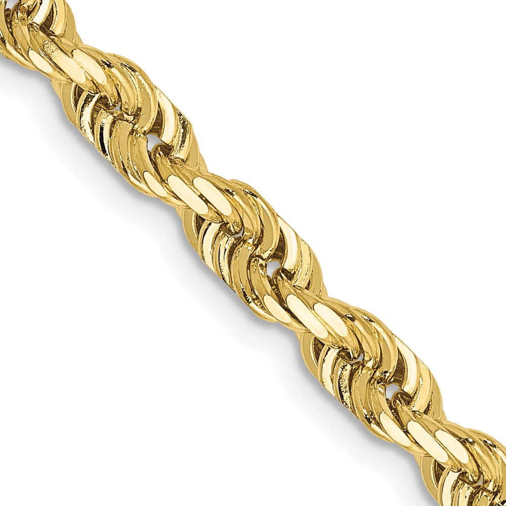 Gold (14K & 10K) Diamond-Cut Quadruple Rope Chain — 4.5 mm