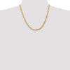 Gold (14K & 10K) Diamond-Cut Quadruple Rope Chain — 5 mm