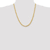 Gold (14K & 10K) Diamond-Cut Quadruple Rope Chain — 5 mm