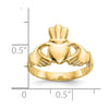 Gold Polished Claddagh Rings