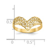 Gold Diamond-cut Filigree Rings