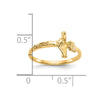 10k Childs Polished Crucifix Ring
