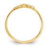 Gold Polished Children's Heart Rings