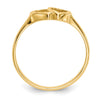 Gold Polished Children's Heart Rings