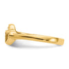 Gold Polished Children's Heart Rings