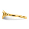 Gold Polished Children's Heart Rings