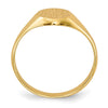 Gold Polished Children's Signet Rings