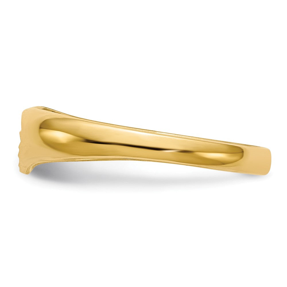 Gold Polished Children's Heart Rings