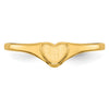Gold Polished Children's Heart Rings