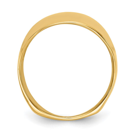 Gold Polished Dome Rings