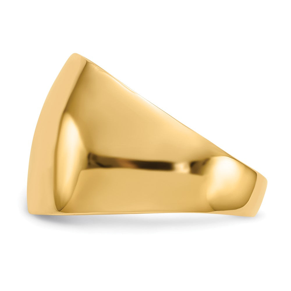 Gold Polished Dome Rings