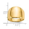 Gold Polished Dome Rings