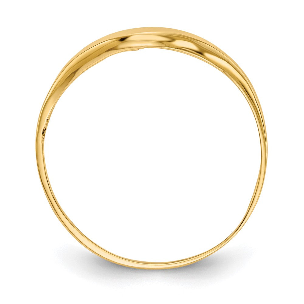 Gold Polished Dome Rings