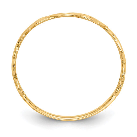 10K Polished Mom Ring